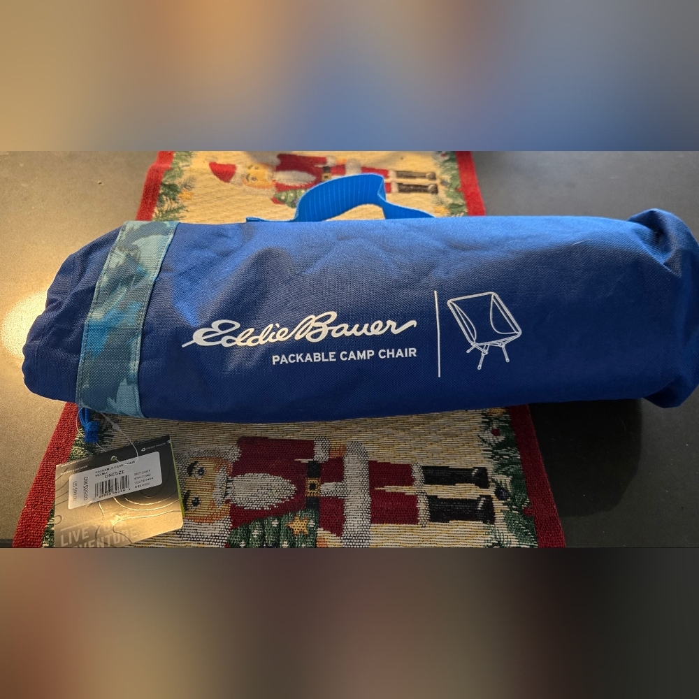 Eddie Bauer Packable Camp Chair - Blue/Green Camo